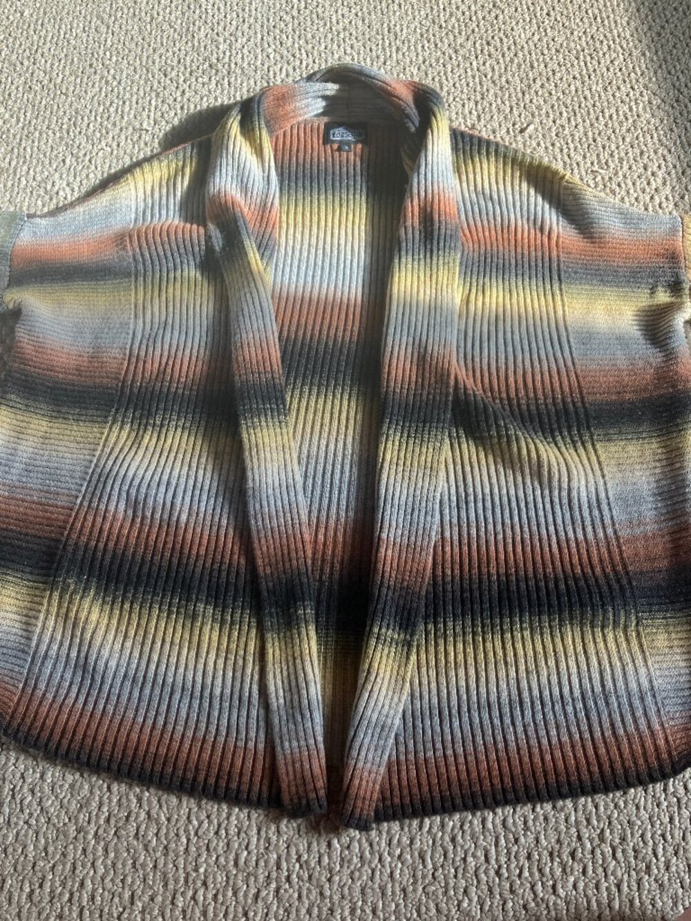 NWOT Angie Shawl Collar 3/4 Drop Sleeve Cardigan Oversize Small